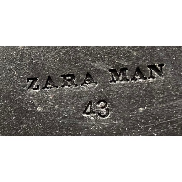 Zara Man Black Suede‎ Lace Up Side Zip Combat Boots Lug Sole Size 43 Mens 10 main image 14